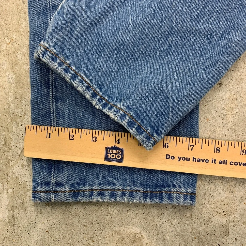 Levis Jeans 28x28 Blue Pants 501 Button Fly Straight Distressed Denim Tag 28x30‎